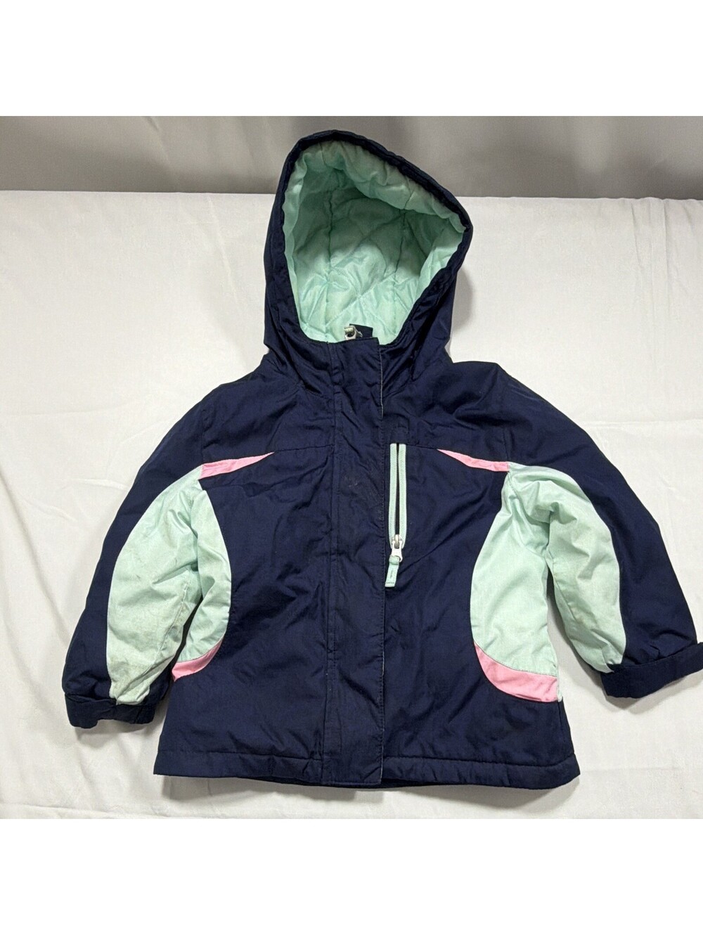 Healthtex Vintage 80s Toddler Size 2T Blue Denim Jacket Boxy Fit